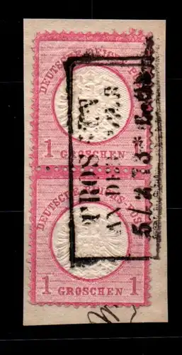 Deutsches Reich 19 gestempelt als Paar #GF990