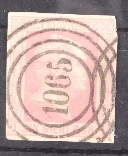 Preußen 6 gestempelt N4 1065 Nordhausen, breitrandig #GA420