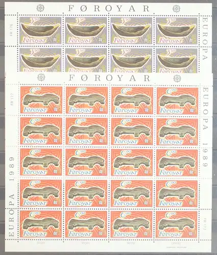 Färöer 184-185 postfrisch als Kleinbogensatz #GK811