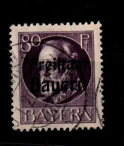 Bayern 164A gestempelt gepr. Infla #GL347