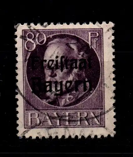Bayern 164A gestempelt gepr. Infla #GL357