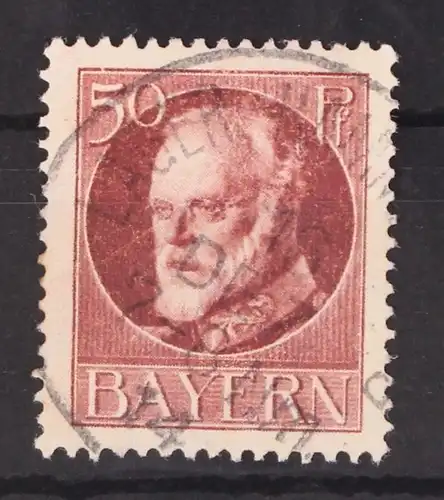 Bayern 100 gestempelt gepr. Infla #GL058