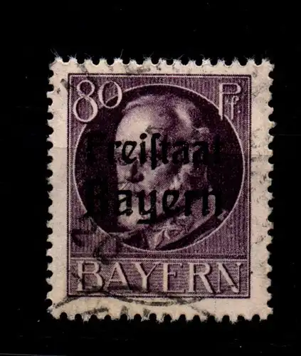 Bayern 164A gestempelt gepr. Infla #GL367