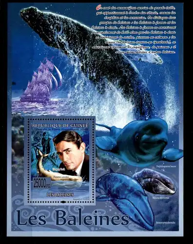 Guinea Block 1522 mit 5548 postfrisch Tiere Wale #GJ912