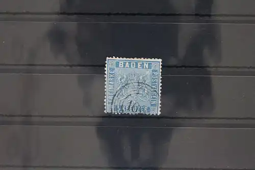 Baden 10 gestempelt N5 108, etwas raue Zähnung #GA005