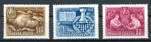 Ungarn 1092-1094 postfrisch Schach #GM518
