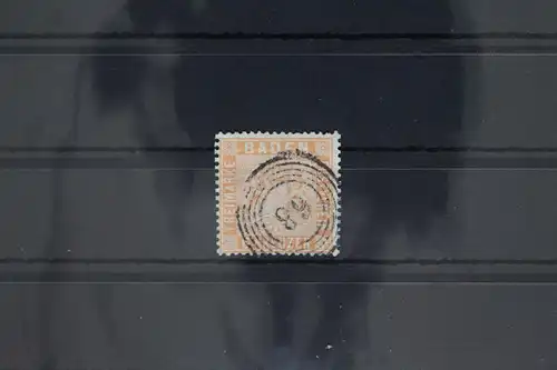 Baden 11 gestempelt N5 68, gute Zähnung, aber sehr dünn, Mängel #GA011