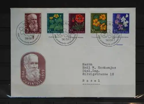 Schweiz 687-691 gestempelt als FDC / Blumen #GC646