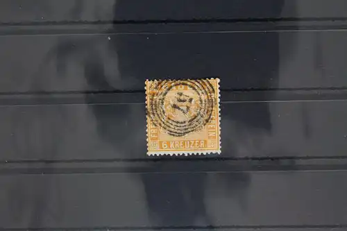 Baden 11 gestempelt N5 57, gute Zähnung #GA009