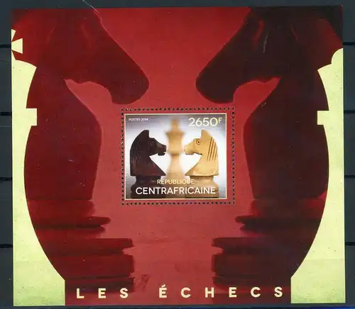 Zentralafr. Rep. Block 1220 postfrisch Schach #GM597