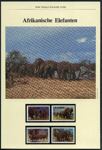 Uganda 1983 WWF Elefanten #GI392