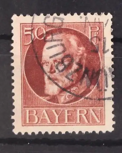 Bayern 101 Typ I gestempelt gepr. Infla #GL122