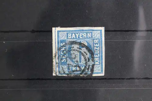 Bayern 10 gestempelt breitrandig geschnitten #GH779