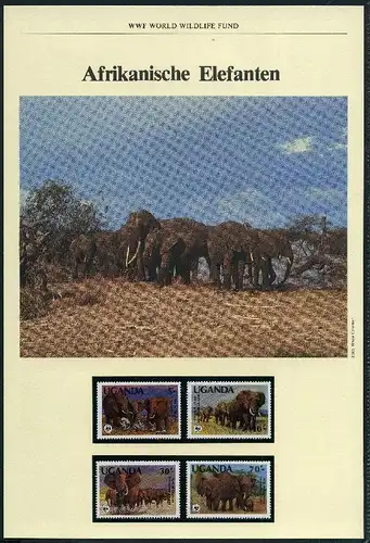 Uganda 1983 WWF Elefanten #GI394