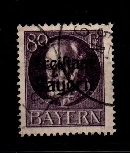 Bayern 164A gestempelt gepr. Infla #GL363