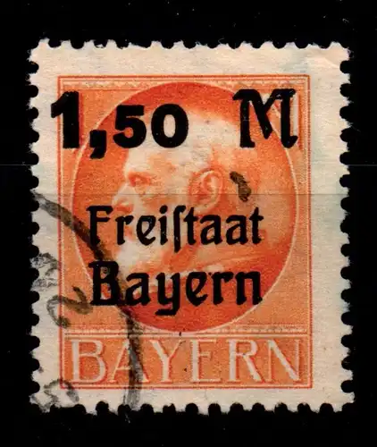 Bayern 175 A gestempelt gepr. Infla #GL293