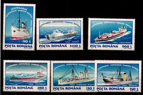 Rumänien 5093-5097 postfrisch Schifffahrt #GJ856