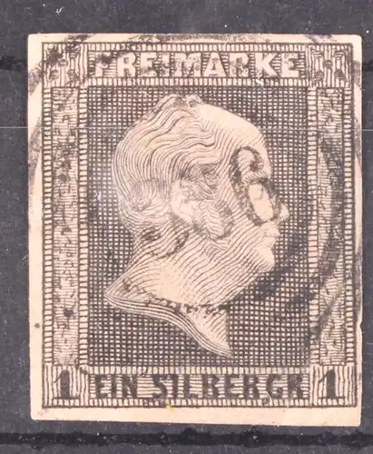 Preußen 2 gestempelt N4 386 Erfurt, breitrandig #GA399