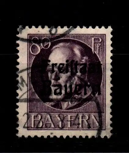 Bayern 164A gestempelt gepr. Infla #GL348
