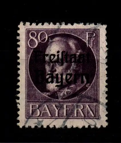 Bayern 164A gestempelt gepr. Infla #GL368