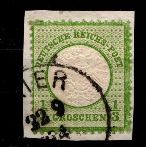 Deutsches Reich 17 gestempelt gut gezähntes schönes Stück #GN937