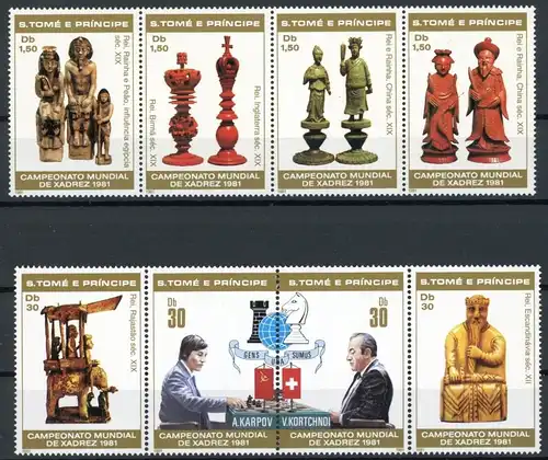 Sao Tome e Principe 703-710 postfrisch Schach #GM504