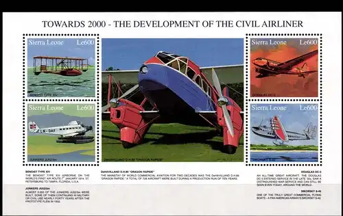 Sierra Leone 2942-2945 postfrisch Kleinbogen #GK661