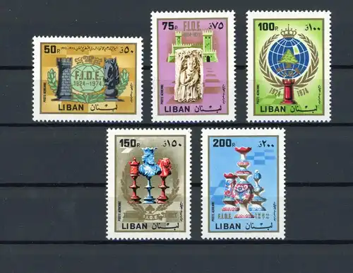 Libanon 1288-1292 postfrisch Schach #GM540