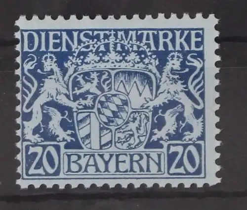 Bayern Dienstmarken 20 postfrisch #GM102