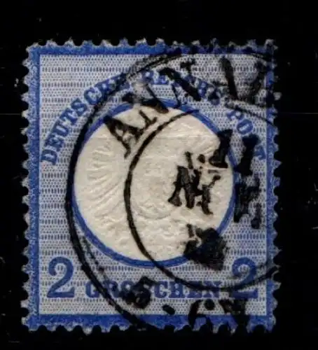 Deutsches Reich 20 gestempelt kleine, falzhelle Stelle #GO053