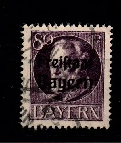 Bayern 164A gestempelt gepr. Infla #GL365
