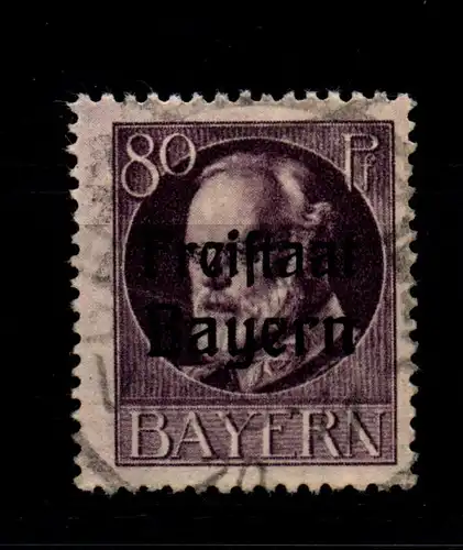 Bayern 164A gestempelt gepr. Infla #GL364