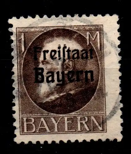 Bayern 165A gestempelt gepr. Infla #GL374
