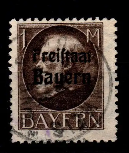 Bayern 165A gestempelt gepr. Infla #GL385