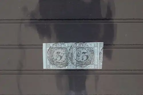 Baden 8 gestempelt N5 87, waagerechtes Paar unten berührt #GH986