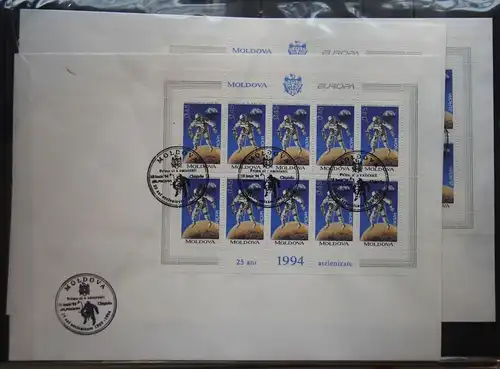 Moldawien 106-108 gestempelt als Kleinbogensatz als FDC #GD891