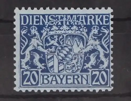 Bayern Dienstmarken 20 postfrisch #GM098
