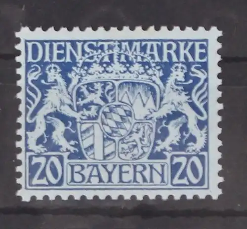 Bayern Dienstmarken 20 postfrisch #GM099
