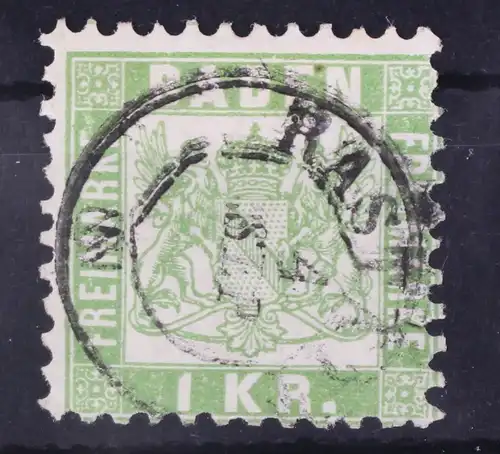 Baden 23 gestempelt gestempelt K2 Raststadt, gut gezähnt #GA087