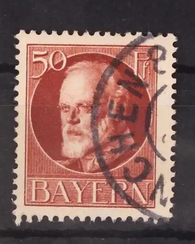 Bayern 101 Typ I gestempelt gepr. Infla #GL134