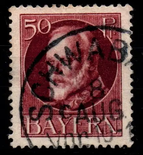 Bayern 101 Typ I gestempelt gepr. Infla #GL164