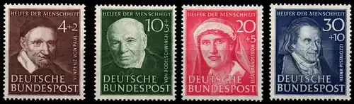 BRD Bund 143-146 postfrisch Wohlfahrt Helfer der Menschheit II #GK875