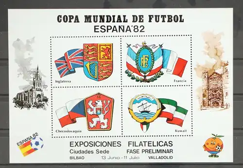 Spanien Vignette postfrisch Fußball #GC580