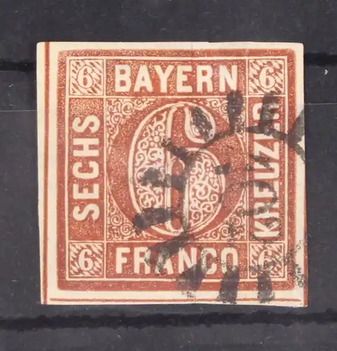 Bayern 4 Typ II gestempelt gMR 402, breitrandig #GA185