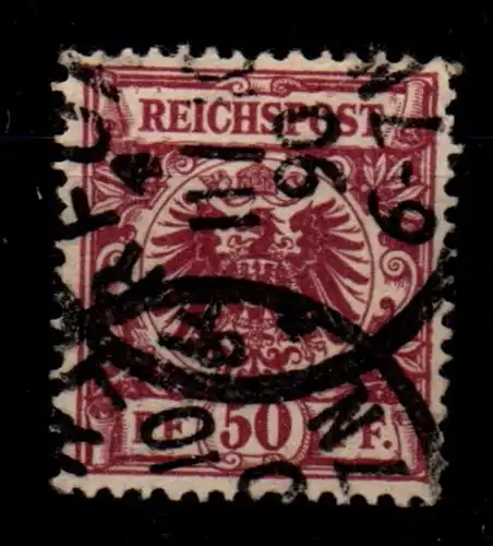 Deutsches Reich 50b gestempelt geprüft Zenker BPP #GF985