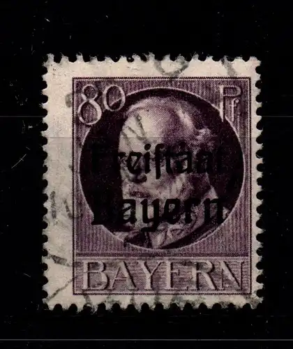 Bayern 164A gestempelt gepr. Infla #GL344
