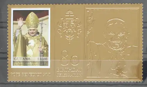 Guyana 7964 postfrisch Papst Benedikt XVI. #GC762