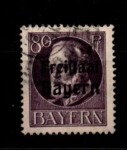 Bayern 164A gestempelt gepr. Infla #GL351