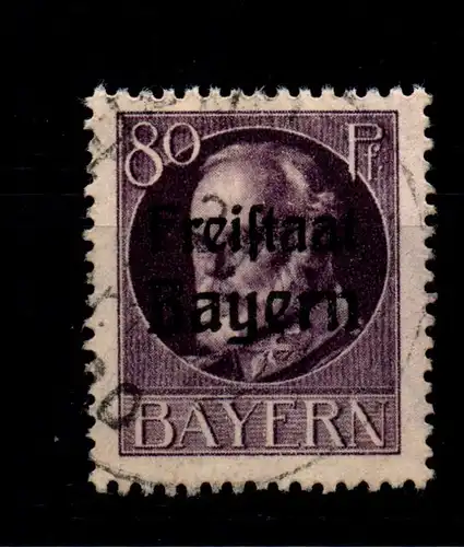 Bayern 164A gestempelt gepr. Infla #GL371