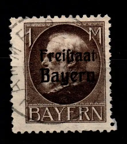 Bayern 165A gestempelt gepr. Infla #GL381
